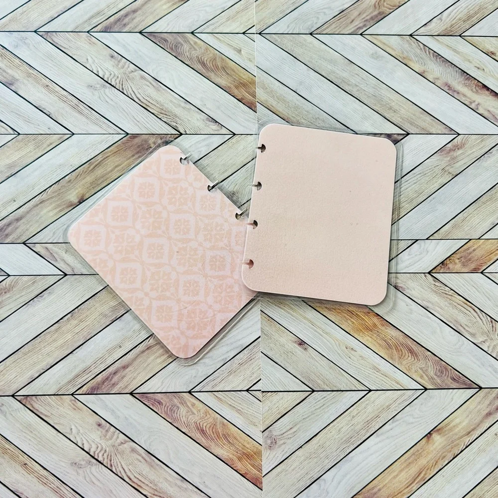 Happy planner micro size notes monthly and weekly layout Rose Golg Quartz floral